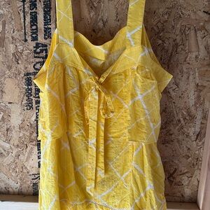 Yellow Sleeveless Top